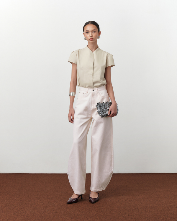Cirrus Barrel Pants White - Acheté de Nous main image 1