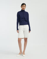 DEFECT - Alba Bermuda Jeans [White]