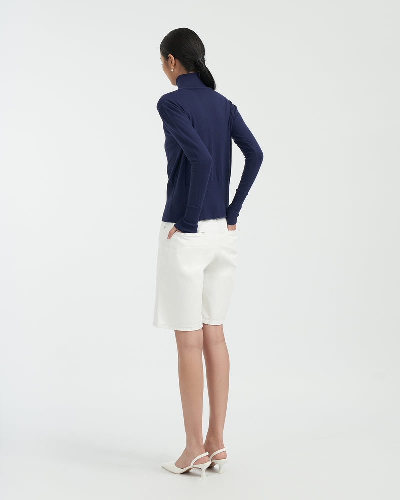 DEFECT - Alba Bermuda Jeans [White]