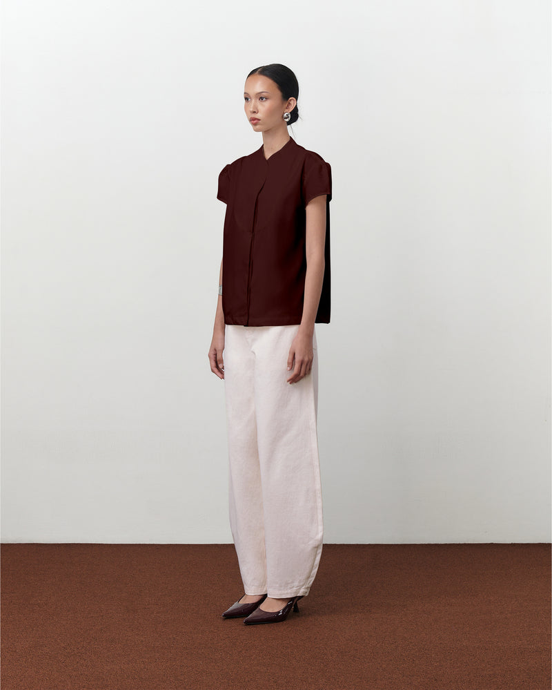 Bianca Shirt [Burgundy]