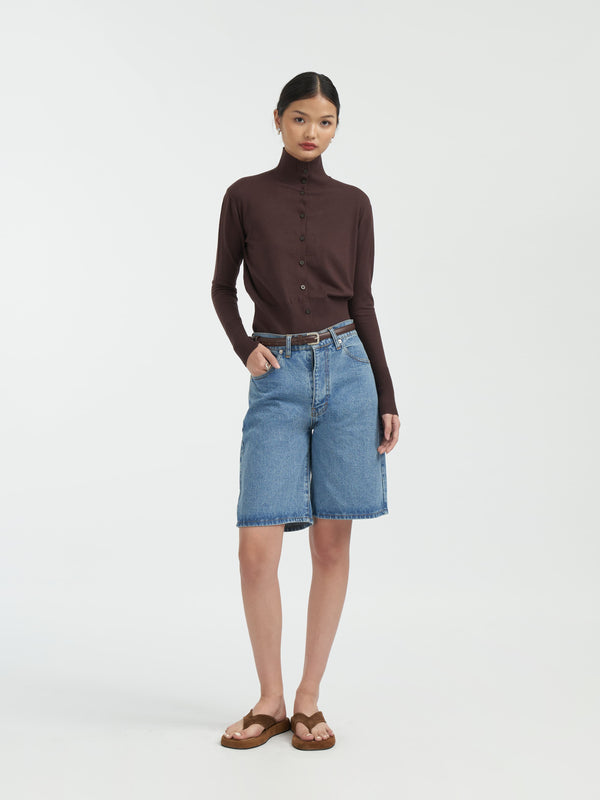 Alba Bermuda Jeans [Blue]