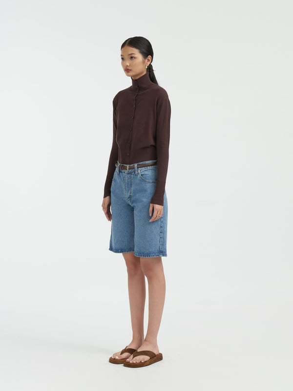 Alba Bermuda Jeans [Blue]