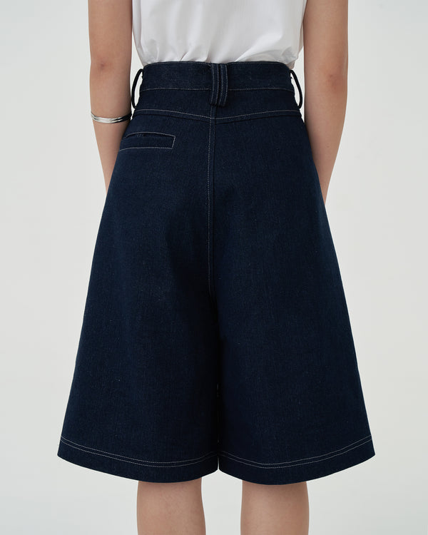 Damson Bermuda Denim Shorts