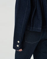 Damson Pleated Denim Jacket