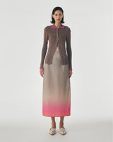 Morphosa Skirt [Brown/Pink]