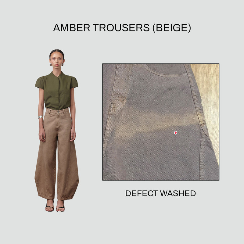 DEFECT - Amber Trousers [Beige]