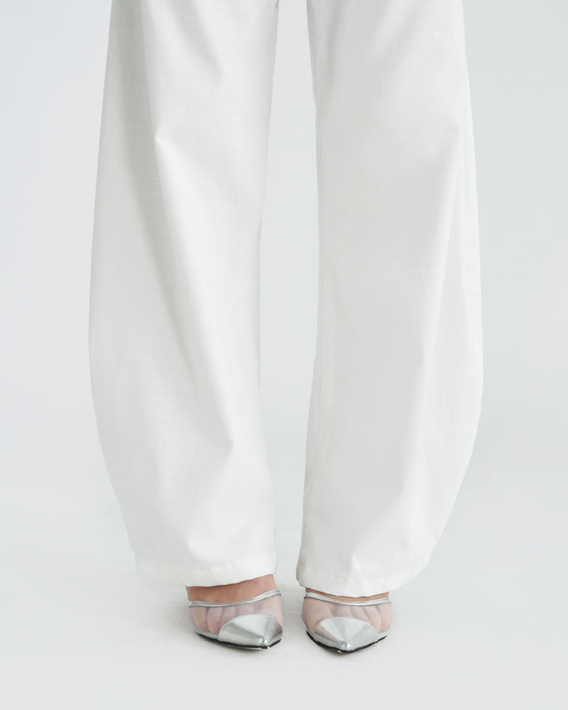 Cirrus Barrel Pants [White]