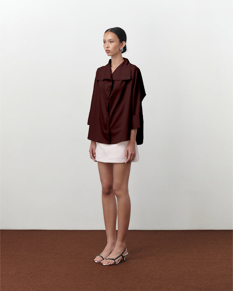 Samara Shirt [Burgundy]