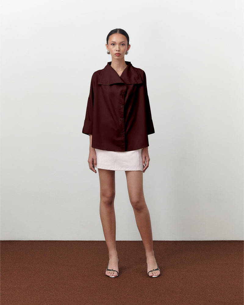 Samara Shirt [Burgundy]