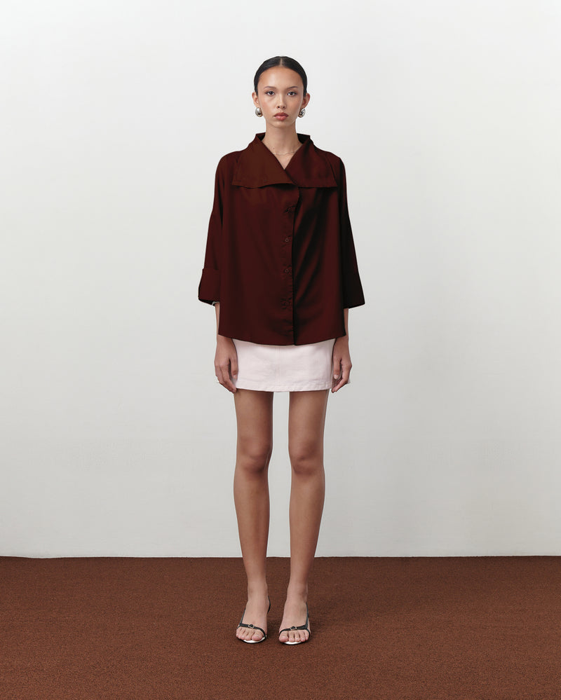 Samara Shirt [Burgundy]