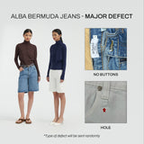 DEFECT - Alba Bermuda Jeans [Blue]
