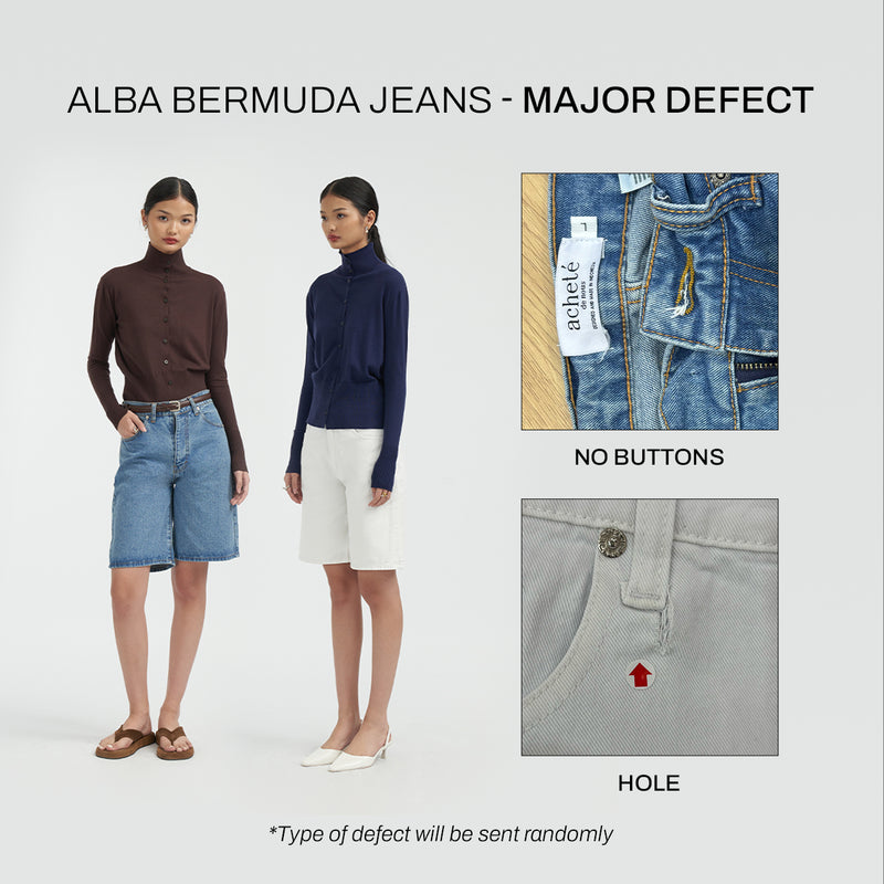 DEFECT - Alba Bermuda Jeans [Blue]