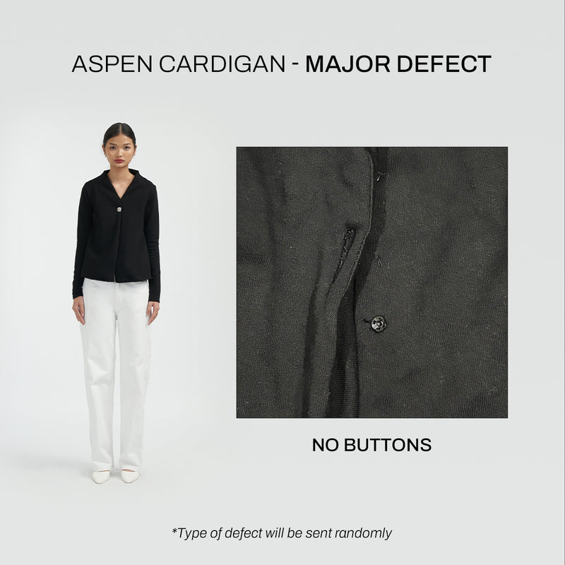 DEFECT - Aspen Cardigan [Black]