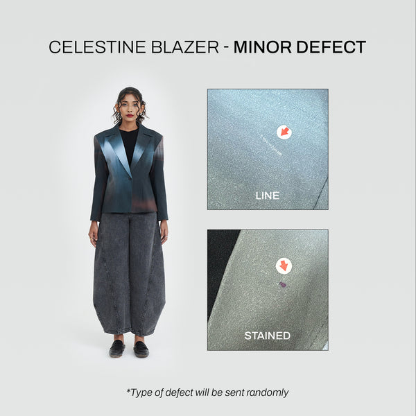 DEFECT - Celestine Blazer [Blue Black]