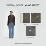 DEFECT - Damson Pleated Denim Jacket [Brown]